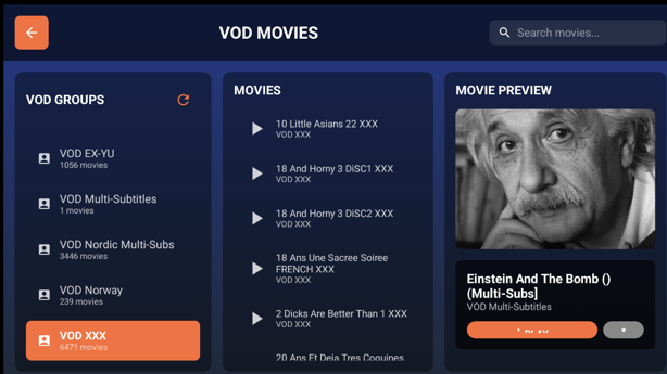 VOD view